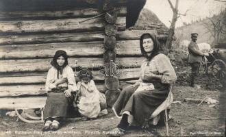 Ruthen woman in the Carpathians Photo