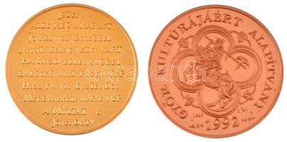 1996. "Magyarország halma - Millenium 1896 - A Honfoglalás emlékére 1996" aranyozott Cu em...
