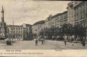 Olomouc, Olmütz; Oberring / street, tram