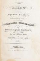 [Széchenyi István (1791-1860)] Grafen Stephan Széchenyi: Licht oder aufhellende Bruchstücke und Berichtigung einiger Irrthümer und Vorurtheile vom - - Aus dem Ungarischen übersetzt von Michael von Paziazi. Pesth, 1832., Otto Wigand, 1 (lith. díszcímlap) t.+8+XXXVI+37-224 p. Első német nyelvű kiadás. Az 1831-ben megjelent &quot;Világ&quot; német fordítása. Átkötött papírkötésben, foltos. Csak 224 oldal! 415 oldalban teljes! Felvágatlan lapokkal.