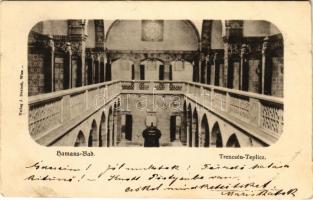 1898 (Vorläufer) Trencsénteplic, Trencianske Teplice; Hamans-Bad / Hammam fürdő / spa, bath, interior (b)