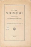 [Török János]: Magyar életkérdések, öszhangzásban a közbirodalmi érdekekkel. Irta Gr. Széchenyi István egyik tanitványa s tisztelője. Pesten, 1852, Lukács László-ny., (4)+164+(2) p. Kiadói papírkötés, kissé foltos, sérült borítóval, kissé foltos lapokkal.