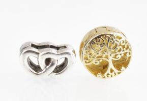 Ezüst(Ag) charm, 5 db, Pandora jelzéssel, bruttó. 8,9 g