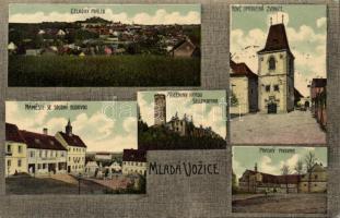 Mladá Vozice with brewery, court and bell tower