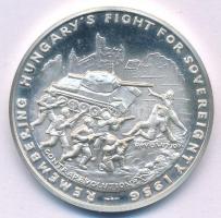 1976. "A magyar forradalom 20 éves évfordulójára" Ag emlékérem (23,56g/0.925/38mm) T:AU (P...