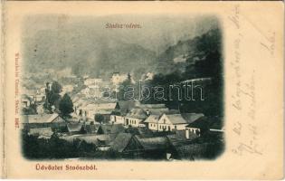 1900 Stósz, Stoósz, Stós; város látképe. Wlaszlovits Gusztáv kiadása / general view