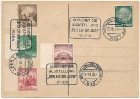 1938 Der ewige Jude. Grosse politische Schau in der Nordwestbahnhalle in Wien / Az örök zsidó. Antis...