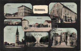 Kosmonosy with school the shop of Frantisek Novák