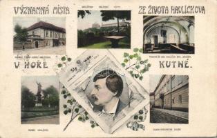 Kutná Hora with court, editor´s office and the image of Havlicek