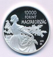 2015. 10.000Ft Ag "Csók István születésének 150. évfordulója" kapszulában, tanúsítvánnyal ...