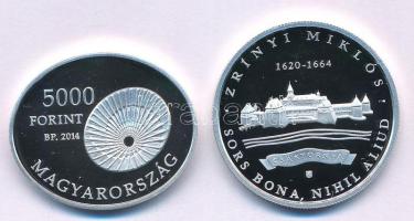 2014. 5000Ft Ag "100 éve nyert Nobel-díjat Bárány Róbert " kapszulában, tanúsítvánnyal + 2...