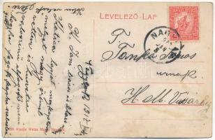 1917 Nagylak, Nadlac; Állami elemi iskola, zsidó templom, zsinagóga. Weisz Márk kiadása / school, sy...