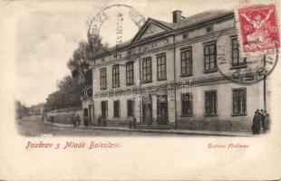 Mladá Boleslav Flaklovka Restaurant and the shop of Karl Sax (EK)