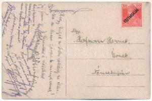 Körmend, Széchenyi utca, izraelita templom, zsinagóga, takarékpénztár, Neu Ignátz üzlete (EK)