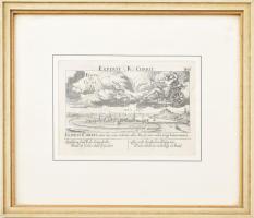 Meissner, Daniel (1585-1625): Pest látképe, 1626
rézmetszet, papír, 100*150 mm Üvegezett keretben