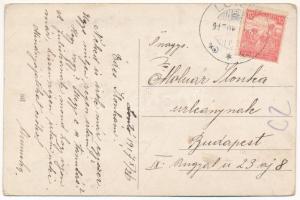 1917 Lontó, Lontov (Ipolyszakállos, Sakálos, Ipelsky Sokolec); M. kir. csendőrlak, Glattstein Zsigmo...