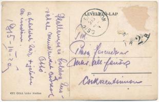 1915 Debrecen, Tornacsarnok, gőzmalom liszt és korpa raktára, Glück Izidor üzlete és saját kiadása (...