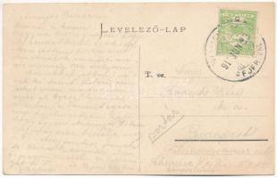 Soponya, Református templom, Schwarcz Mór koporsóraktára, üzlete és saját kiadása (EK)