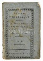 Kultsár István: Hasznos mulatságok. A&#039; hazai &#039;s külföldi tudósításokhoz. Toldalékúl írta &#039;s kiadta - - . 1823. Első félesztendő. Pesten, 1823, Trattner-ny., 416+(8) p. Kiadói papírkötés, kissé viseltes, sérült, foltos borítóval, helyenként kissé foltos lapokkal, a címlapon tulajdonosi bélyegzőkkel.