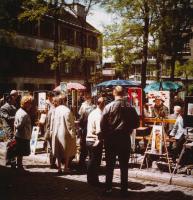 1984 Tomori Ede (1920-1997): Párizs Montmarte - festők tere, 2 db feliratozott fotóművészeti alkotás...