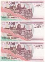 2006. 500Ft "A forradalom 50. évfordulója 1956. október 23." (3x) sorszámkövetők "EC ...