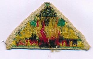 DN "Hungária" textil anyagú cserkész felvarró (46x83mm) T:XF