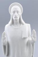 Herendi kisplasztika - Feltámadott Jézus. Biszkvit és mázas porcelán, cca 1940-1944, terv.: Lőrincz ...