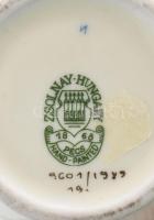 Zsolnay virág mintás porcelán váza. kézzel festett, jelzett, kis kopással, m: 25,5 cm