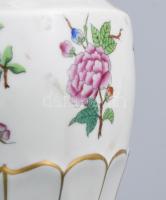 Herend eton mintás váza, jelzett, kézzel festett, kis kopással, m: 15 cm