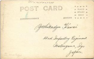 Japán 22. gyalogezred katonai csoportképe / Japanese soldiers of the 22nd Infantry Regiment. photo