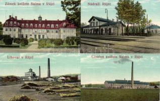Rájec-Jestrebí with castle, distillery, brickyard and railway station