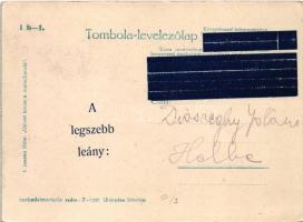 Újévet kíván a malacbanda. Tombola-levelezőlap I b-1. s: Juszkó Béla