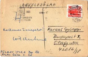 1968 Rákcsípés a strandon - kézzel rajzolt / Crab bites on the beach - hand-drawn s: Földes Imre (EK...