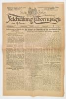 1917.III.6. Cs. és kir. 4. hadsereg tábori ujságja, számos érdekes írással és reklámmal, 4 oldal, német nyelven, hajtásnyomokkal