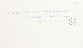 1940 Budapest, A Haditengerészeti hősi emlékmű a Horthy Miklós híd budai hídfőjénél, Reich Péter Cor...