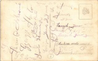 Ismeretlen település, cséplés közben. photo (EK)