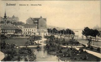 1910 Budapest I. Tabán, Döbrentei tér, Rácz fürdő, Keller Ignác tabáni bor és sörcsarnoka (EK)