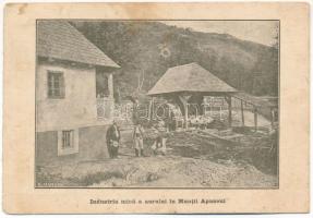 1926 Erdélyi-középhegység, Muntii Apuseni; Industria mica a aurului. Se vinde pentru sporirea fondului necesar constructiei in orasul Abrud a Spitalui Mottlor &quot;Principesa Elena&quot; / kis arany bánya / gold mine (EK)