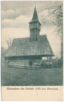 Máragyulafalva, Ludwigsdorf, Giulesti (Máramaros, Maramures); Manastirea / Görögkeleti (ortodox) fatemplom / Orthodox wooden church