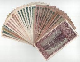 30db vegyes Pengő bankjegy T:F,VG