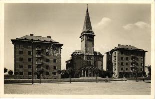 Budapest XI. Kelenföld, Református Egyház &quot;Magyar Advent&quot; temploma és lakóházai. Fehérvári út - Október huszonharmadika utca sarok