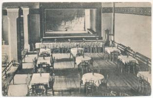 Kőhalom, Reps, Rupea; Ev. deutsch. Gesellschaftshaus, Grosser Saal / Német evangélikus társasági ház belső, nagy étkező terem / German Lutheran Sociaty house interior, great hall (fl)