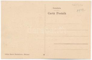 Resinár, Rasinari (Nagyszeben, Sibiu); Grup de feciori. Editia Bucur Hurdubelea / Férfiak csoportja ...