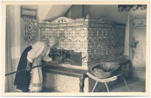 Jád, Jaad, Iad, Livezile; Cuptor vechiu sasesc / Alter Sächsischer Backofen / erdélyi szász folklór, sütő / Transylvanian Saxon folklore, oven. Foto orig. J. Fischer 1941 818.