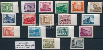 1951 Épületek vágott sor vegyes képméretben