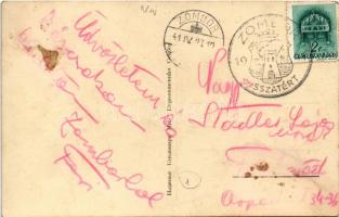 Zombor, Sombor; Trg Sv. Djordja / Szent György tér, templom / square, church + "1941 Zombor vis...