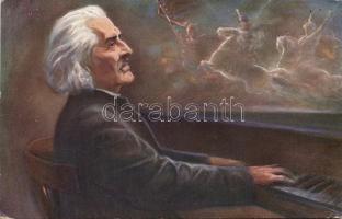 Liszt Ferenc playing Hungarian Rhapsody (EB)