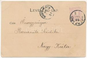 1899 (Vorläufer) Szekszárd, Izraelita templom, zsinagóga, Országos Selyemtenyésztő felügyelőség. Fis...