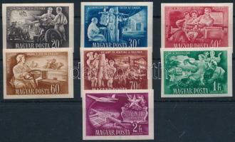 1951 Az ötéves terv eredményei vágott sor (14.000) (40f betapadás / gum disturbance)