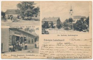 1905 Lábatlan, Református székesegyház, Eisenstädter Ignác, Breuer Zsigmond üzlete és saját kiadása (EK)